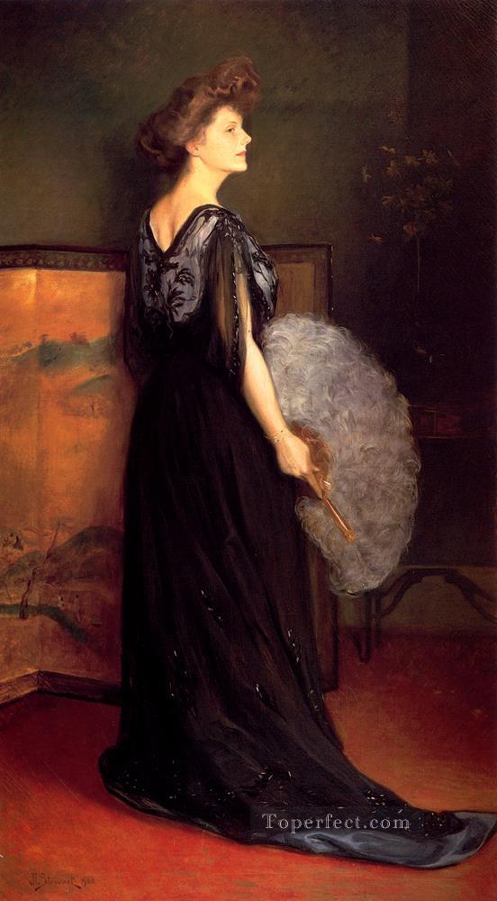 Retrato de la señora Francis Stanton Blake mujeres Julius LeBlanc Stewart Pintura al óleo